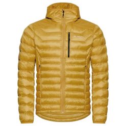 Kurtka z kapturem VAUDE Batura. Żółte odzież kompresyjna Vaude, na zimę, l, bez wzorów, z hardshellu, trekkingowe. Za 1,075.75 zł.