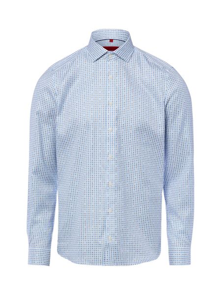 Finshley & Harding koszula biznesowa Mężczyźni Slim Fit Bawełna niebieski, 41. Niebieskie koszule Finshley & Harding, m, bez wzorów, z bawełny, bez kołnierzyka, bez ramiączek. Za 199.95 zł.