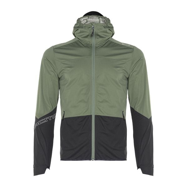 Kurtka softshell męska CMF Zip Hood. Zielone kurtki CMP, m, bez wzorów, z softshellu, bez kaptura. Za 269.99 zł.