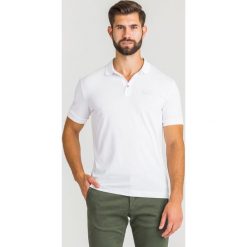 POLO EA7 EMPORIO ARMANI. Białe koszulki polo sportowe EA7 Emporio Armani, l, bez wzorów, z bawełny, bez kołnierzyka, bez ramiączek. Za 319.00 zł.