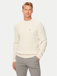 Gant Sweter 8050601 Beżowy Regular Fit. Brązowe swetry rozpinane GANT, m, bez wzorów, z bawełny, bez kołnierzyka, bez ramiączek. Za 479.99 zł.