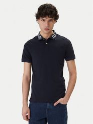 Guess Polo M6GP66 K3070 Granatowy Slim Fit. Niebieskie koszulki polo Guess, m, z aplikacjami, z bawełny, bez kołnierzyka, bez ramiączek. Za 269.99 zł.
