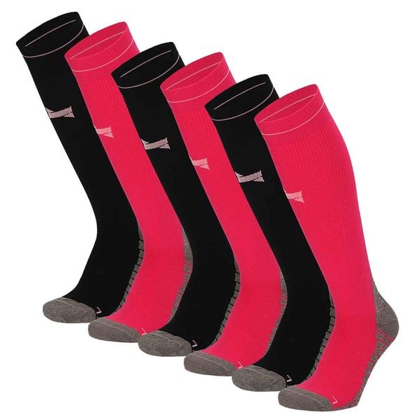 Skarpety kompresyjne do biegania Xtreme, 6 par, Multi Różowy. Czerwone skarpety XTREME SOCKSWEAR, bez wzorów. W wyprzedaży za 242.82 zł.