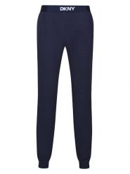 DKNY Spodnie dresowe w kolorze granatowym rozmiar: XL. Niebieskie spodnie treningowe długie DKNY, xl, bez wzorów, z bawełny. Za 113.63 zł.