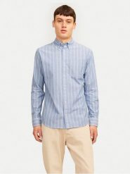 Jack&Jones Koszula Brook 12192150 Niebieski Slim Fit. Niebieskie koszule Jack&Jones, m, bez wzorów, z bawełny, bez kołnierzyka, bez ramiączek. Za 99.99 zł.