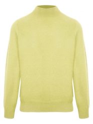 Malo Optimum Sweter "Lupetto" w kolorze jasnożółtym rozmiar: XXL. Żółte swetry nierozpinane Malo Optimum, xxl, bez wzorów, z kaszmiru, bez kołnierzyka, bez ramiączek. Za 304.99 zł.