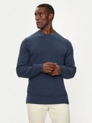 Calvin Klein Jeans Sweter Linear J30J326888 Granatowy Relaxed Fit. Niebieskie swetry rozpinane Calvin Klein Jeans, m, bez wzorów, z bawełny, bez kołnierzyka, bez ramiączek. Za 289.99 zł.