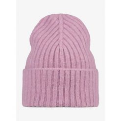 Czapka zimowa Buff Nilah - camelia. Czerwone czapki zimowe Buff, bez wzorów. Za 199.90 zł.