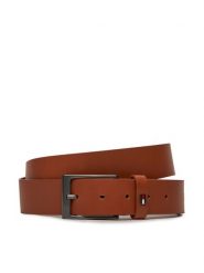 Tommy Hilfiger Pasek Męski Layton 3.5 AM0AM12643 Brązowy. Brązowe paski Tommy Hilfiger, bez wzorów, ze skóry. Za 89.99 zł.