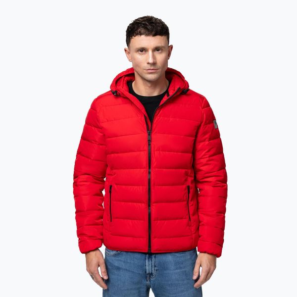 Kurtka zimowa męska Pitbull Seacoast 3 Quilted Hooded. Czerwone kurtki PITBULL, na zimę, m, bez wzorów, z poliesteru, bez kaptura. Za 309.99 zł.