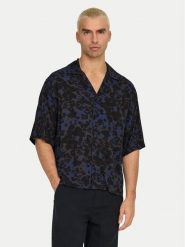 Only & Sons Koszula Harris 22032732 Granatowy Relaxed Fit. Niebieskie koszule Only & Sons, m, bez wzorów, z wiskozy, bez kołnierzyka, bez ramiączek. Za 99.99 zł.