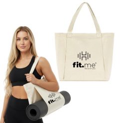 TORBA NA MATĘ DO JOGI BAWEŁNIANA SPORTOWA NA TRENING FITNESS PILATES FIT.ME. Białe torby na ramię FIT.ME, bez wzorów, z bawełny, na ramię, bez dodatków. Za 49.95 zł.