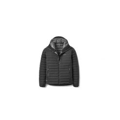 Kurtka trekkingowa puchowa męska Microlight Windstopper Hoody. Czarne kurtki RAB, m, bez wzorów, z puchu, bez kaptura. Za 1,509.99 zł.