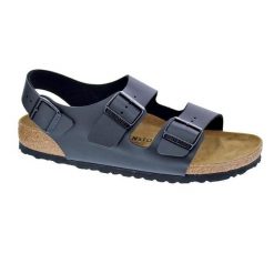 Sandały Birkenstock Milano Black Dorosłych. Czarne sandały Birkenstock, z gumy, bez zapięcia. Za 682.00 zł.