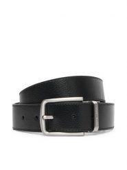Emporio Armani Pasek EM007172 AF29130 MC593 Czarny. Czarne paski Emporio Armani, bez wzorów, ze skóry. Za 569.99 zł.