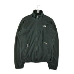 Second life - Męska kurtka polarowa Retro Made in USA - Jak nowy. Czarne kurtki The North Face, m, bez wzorów, z polaru, bez kaptura. Za 211.46 zł.