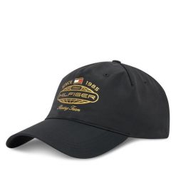 Czapka z daszkiem Tommy Hilfiger. Czarne czapki z daszkiem Tommy Hilfiger, bez wzorów. Za 259.99 zł.