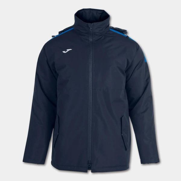 Kurtka wiatroszczelna Joma Trivor. Niebieskie kurtki Joma, na zimę, xl, bez wzorów, z polaru, z kapturem. Za 335.85 zł.