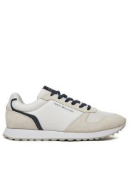 Tommy Hilfiger Sneakersy New Runner Eva Trainers FM0FM05454 Biały. Białe buty sportowe casual Tommy Hilfiger, bez wzorów, z materiału, bez zapięcia. Za 289.99 zł.