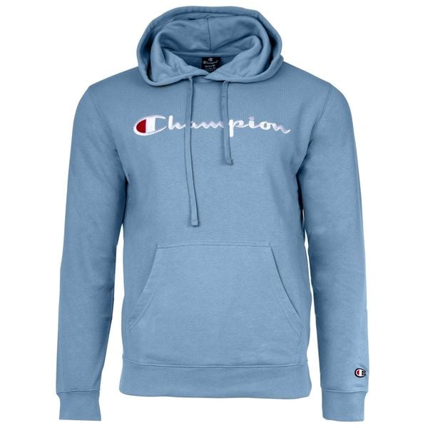 Bluza męska Champion Hooded. Niebieskie bluzy z kapturem Champion, m, bez wzorów, z bawełny, z kapturem. Za 278.90 zł.