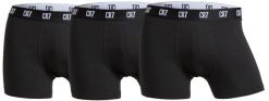 Męskie sportowe bokserki CR7 Cristiano Ronaldo (3-pack). Czarne bokserki CR7 Cristiano Ronaldo, m, bez wzorów, z bawełny. Za 168.99 zł.