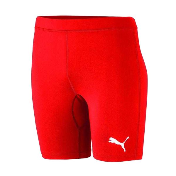 Spodenki kompresyjne męskie PUMA Liga Baselayer Short Tight. Czarne bielizna termoaktywna Puma, na lato, m, bez wzorów, z elastanu, bez ramiączek, do piłki nożnej. Za 89.99 zł.