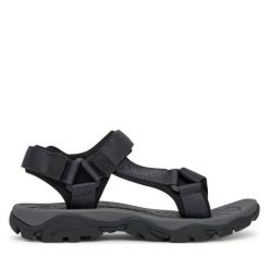 Sandały s.Oliver. Czarne sandały S.Oliver, bez zapięcia. Za 209.99 zł.