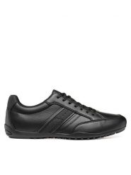 Geox Sneakersy U Wells U66T5A 000BU C9999 Czarny. Czarne buty sportowe casual Geox, bez wzorów, ze skóry, bez zapięcia. Za 409.99 zł.