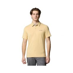 Polo Columbia Nelson Point krótki rękaw żółty. Żółte koszulki polo sportowe Columbia, m, bez wzorów, z poliesteru, bez kołnierzyka, bez ramiączek, outdoorowe. Za 169.99 zł.