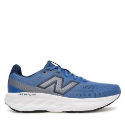 Buty do biegania New Balance. Niebieskie buty do biegania New Balance, bez wzorów, bez zapięcia, do biegania. Za 299.99 zł.