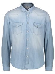 Pepe Jeans Koszula dżinsowa w kolorze błękitnym rozmiar: M. Niebieskie koszule Pepe Jeans, m, bez wzorów, z bawełny, bez kołnierzyka, bez ramiączek. Za 196.95 zł.