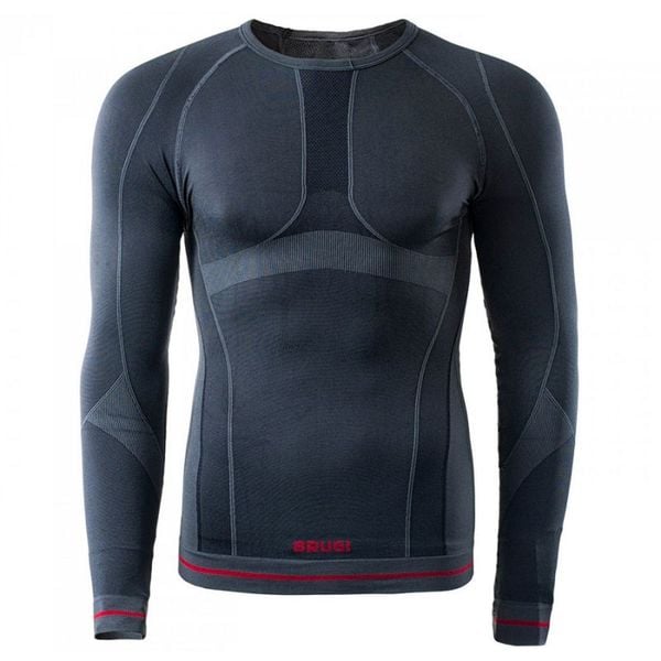 Koszulka termoaktywna Brugi 4RAT-X15 Nero Grigio, męska, Rozmiar S/M. Bielizna termoaktywna Brugi, m, bez wzorów, z dzianiny, bez ramiączek, narciarskie. Za 79.99 zł.