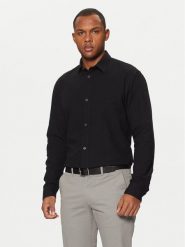 Tom Tailor Denim Koszula 1042551 Czarny Relaxed Fit. Czarne koszule TOM TAILOR DENIM, m, bez wzorów, z bawełny, bez kołnierzyka, bez ramiączek. Za 69.99 zł.