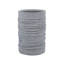 Komin chusta wielofunkcyjna z wełny merino midweight. Szare szaliki Buff, bez wzorów, z wełny. Za 149.90 zł.