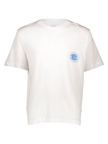 Jack & Jones Koszulka "Ornantucket" w kolorze białym rozmiar: S. Białe bezrękawniki Jack & Jones, s, bez wzorów, z bawełny, bez kołnierzyka, bez ramiączek. Za 43.99 zł.