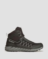 Buty trekkingowe męskie Dolomite Croda Nera High GTX. Czarne buty turystyczne Dolomite, bez wzorów, z gore-texu, bez zapięcia, trekkingowe, gore-tex. Za 898.45 zł.