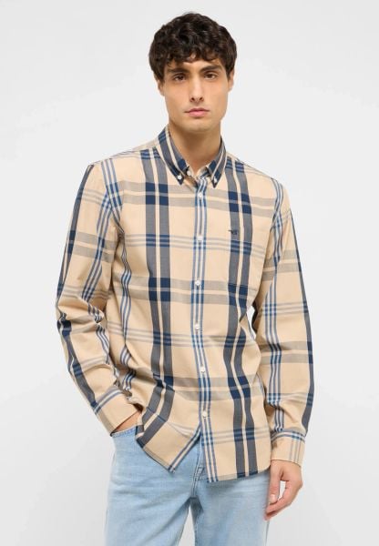 Męska Koszula Mustang Style Chester Big Check Navy 1017529 12858. Niebieskie koszule Mustang, m, bez wzorów, bez kołnierzyka, bez ramiączek. Za 129.99 zł.
