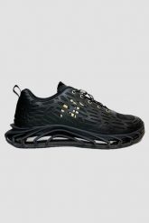 JUST CAVALLI Czarne sneakersy FONDO LETO DIS. 3. Czarne buty sportowe casual Just Cavalli, bez wzorów, bez zapięcia. W wyprzedaży za 779.99 zł.