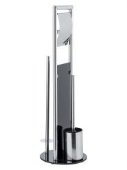 Wenko Zestaw WC "Ravina" w kolorze srebrnym - wys. 70 x Ø 20 cm rozmiar: onesize. Perfumy męskie Wenko. Za 108.99 zł.