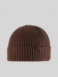 4F Czapka zimowa męska - brązowa Uniwersalny. Brązowe czapki zimowe 4F, bez wzorów, z dzianiny. Za 49.99 zł.