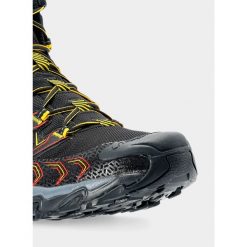 Buty turystyczne męskie La Sportiva Ultra Raptor II Mid GTX. Czarne buty trekkingowe La Sportiva, na jesień, bez wzorów, z materiału, bez zapięcia. Za 818.99 zł.