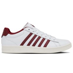 Sneakersy męskie K-swiss COURT TIEBREAK II na co dzień białe (04413-152-M). Białe buty sportowe casual K-SWISS, bez wzorów, bez zapięcia. Za 169.00 zł.
