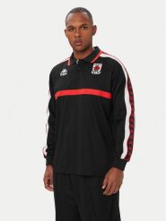 Kappa Polo 311U78W Czarny Comfort Fit. Czarne koszulki polo sportowe Kappa, m, bez wzorów, z syntetyku, bez kołnierzyka, bez ramiączek. Za 229.99 zł.