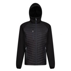 Męska Hybrydowa Kurtka Z Kapturem Navigate. Czarne kurtki Regatta, m, bez wzorów, z kapturem. Za 206.99 zł.
