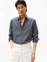 Tommy Hilfiger koszula casual Mężczyźni Regular Fit Bawełna szary|biały, XXL. Białe koszule Tommy Hilfiger, m, bez wzorów, z bawełny, bez kołnierzyka, bez ramiączek. Za 279.95 zł.