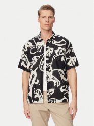 Jack & Jones Koszula Montauk 12293763 Czarny Relaxed Fit. Czarne koszule Jack & Jones, m, bez wzorów, z bawełny, bez kołnierzyka, bez ramiączek. Za 129.99 zł.