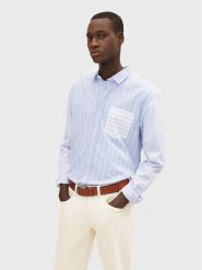 Tom Tailor Denim Koszula 1032372 Błękitny Relaxed Fit. Niebieskie koszule TOM TAILOR DENIM, m, bez wzorów, z bawełny, bez kołnierzyka, bez ramiączek. Za 229.99 zł.