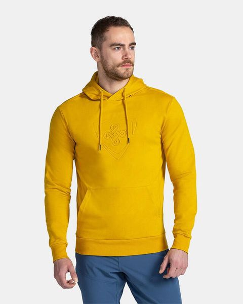 Męska bluza Kilpi LAGOA-M. Żółte bluzy z kapturem Kilpi, m, bez wzorów, z bawełny, z kapturem. Za 179.35 zł.