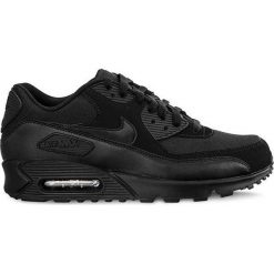 Sneakersy męskie skórzane czarne Nike Air Max 90 ESSENTIAL 090 - czarny. Czarne buty sportowe casual Nike, bez wzorów, bez zapięcia, nike air max. Za 599.99 zł.