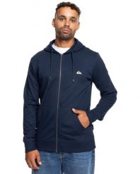 Bluza na zamek dla Mężczyzn BASIC ZIP Niebieski. Brązowe bluzy z kapturem Quiksilver, m, bez wzorów, z bawełny, z kapturem. Za 199.99 zł.